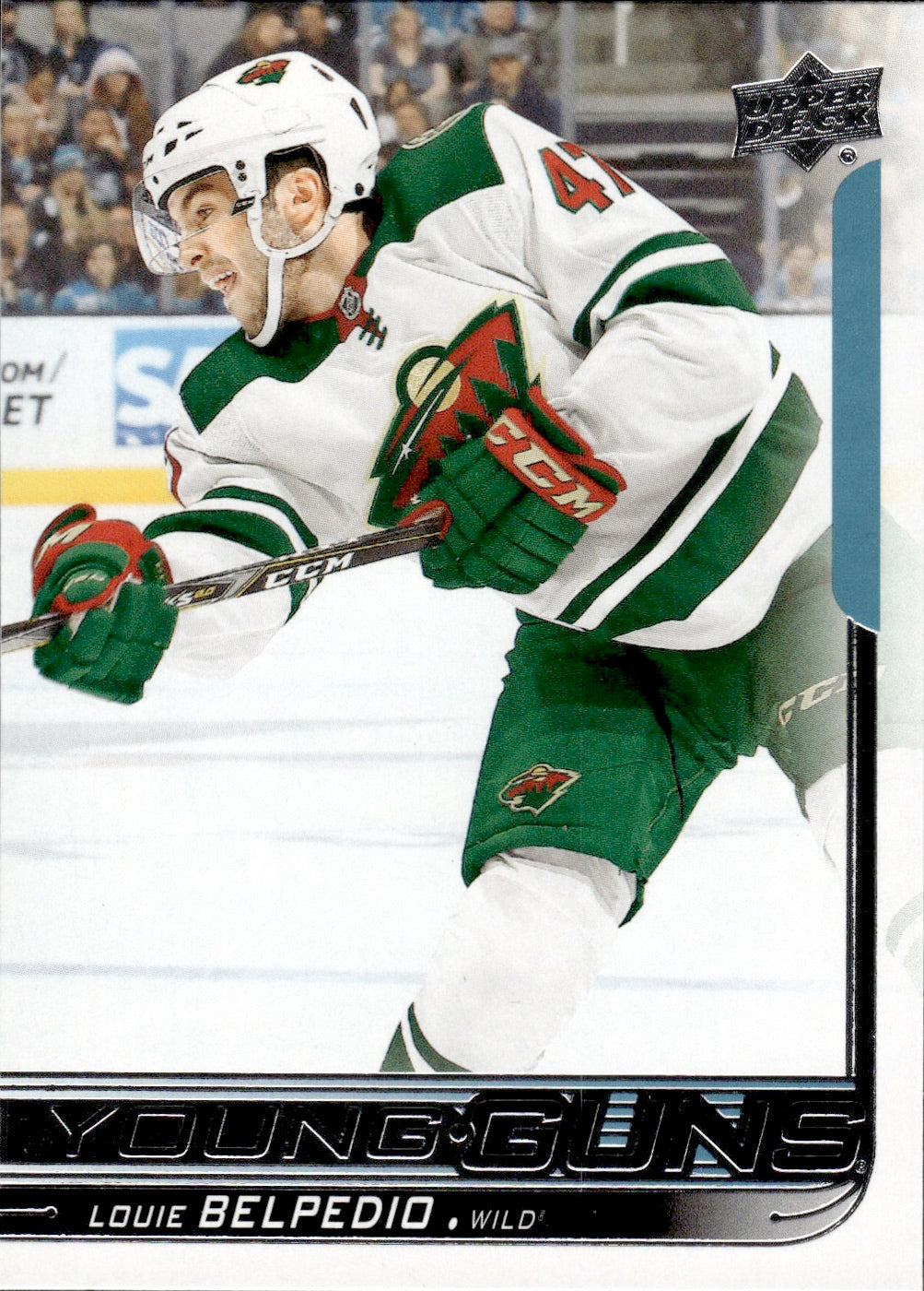 2018-19 Upper Deck Series 1 Hockey - Base - Young Guns #211 Louie Belpedio - Minnesota Wild