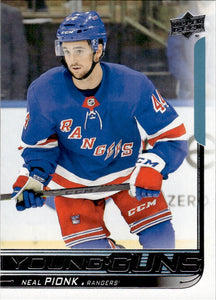 2018-19 Upper Deck Series 1 Hockey - Base - Young Guns #212 Neal Pionk - New York Rangers