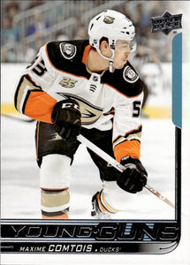 2018-19 Upper Deck Series 1 Hockey - Base - Young Guns #216 Maxime Comtois - Anaheim Ducks
