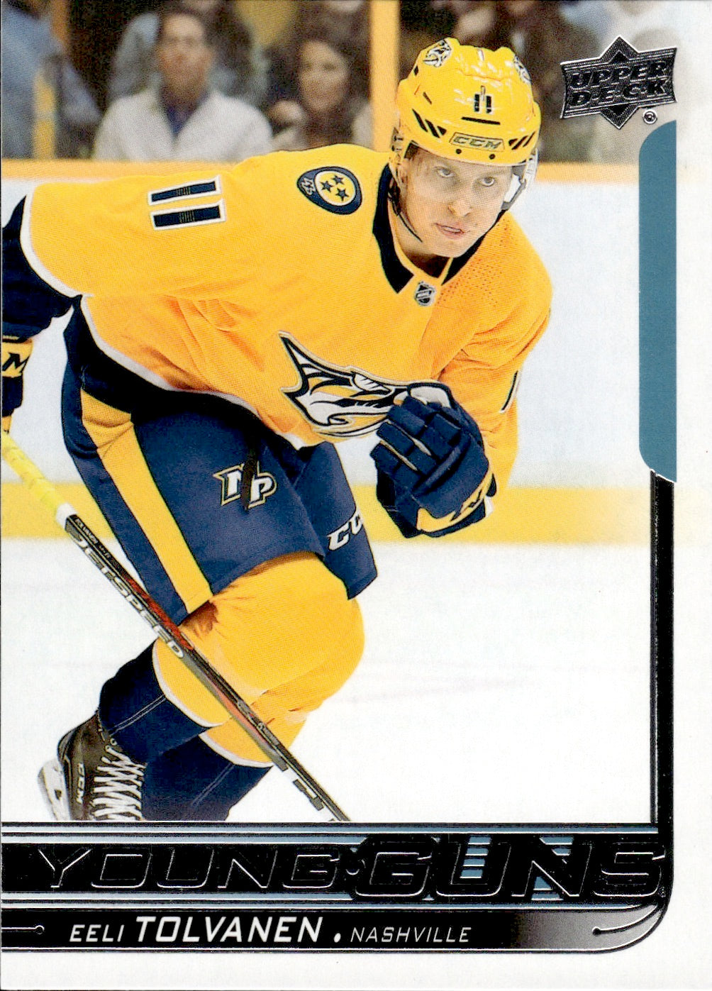 2018-19 Upper Deck Series 1 Hockey - Base - Young Guns #217 Eeli Tolvanen - Nashville Predators