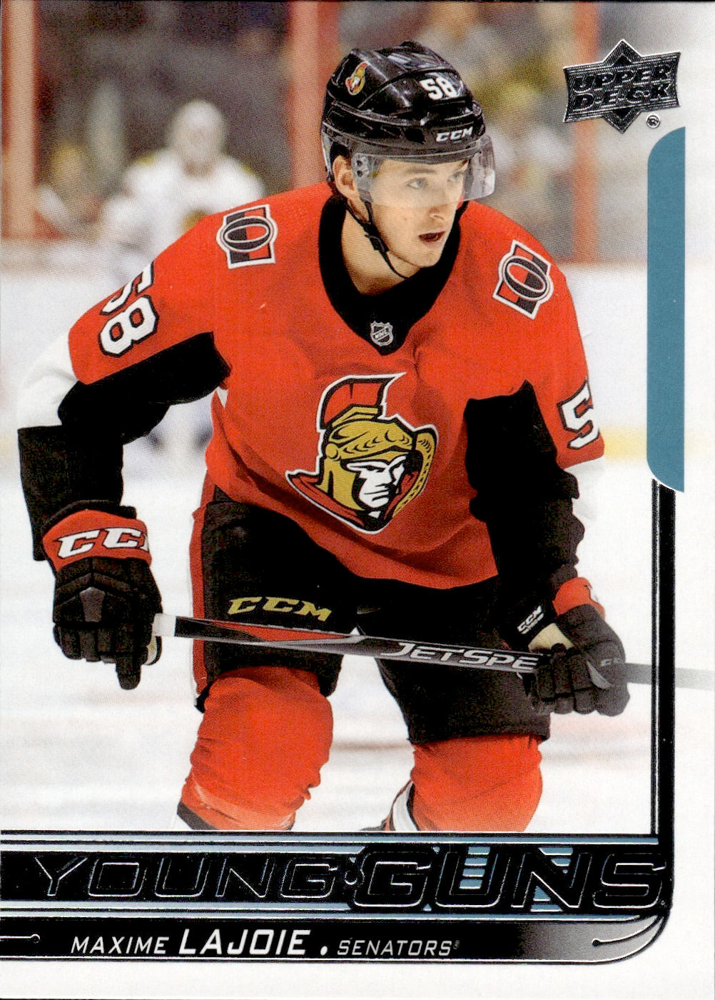 2018-19 Upper Deck Series 1 Hockey - Base - Young Guns #223 Maxime Lajoie - Ottawa Senators