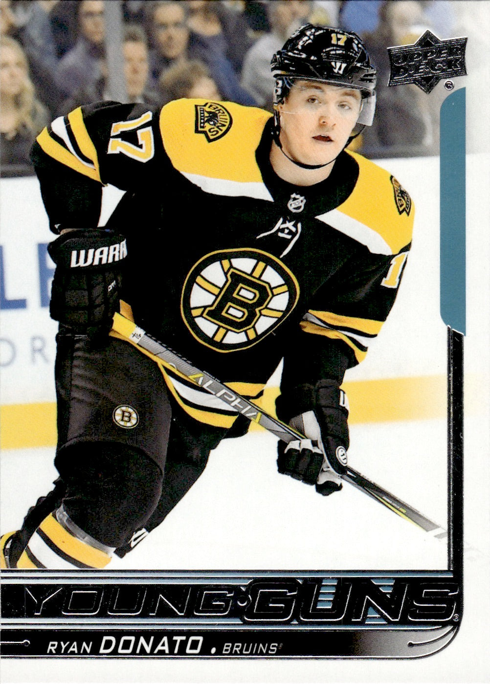 2018-19 Upper Deck Series 1 Hockey - Base - Young Guns #225 Ryan Donato - Boston Bruins