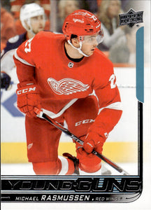 2018-19 Upper Deck Series 1 Hockey - Base - Young Guns #226 Michael Rasmussen - Detroit Red Wings