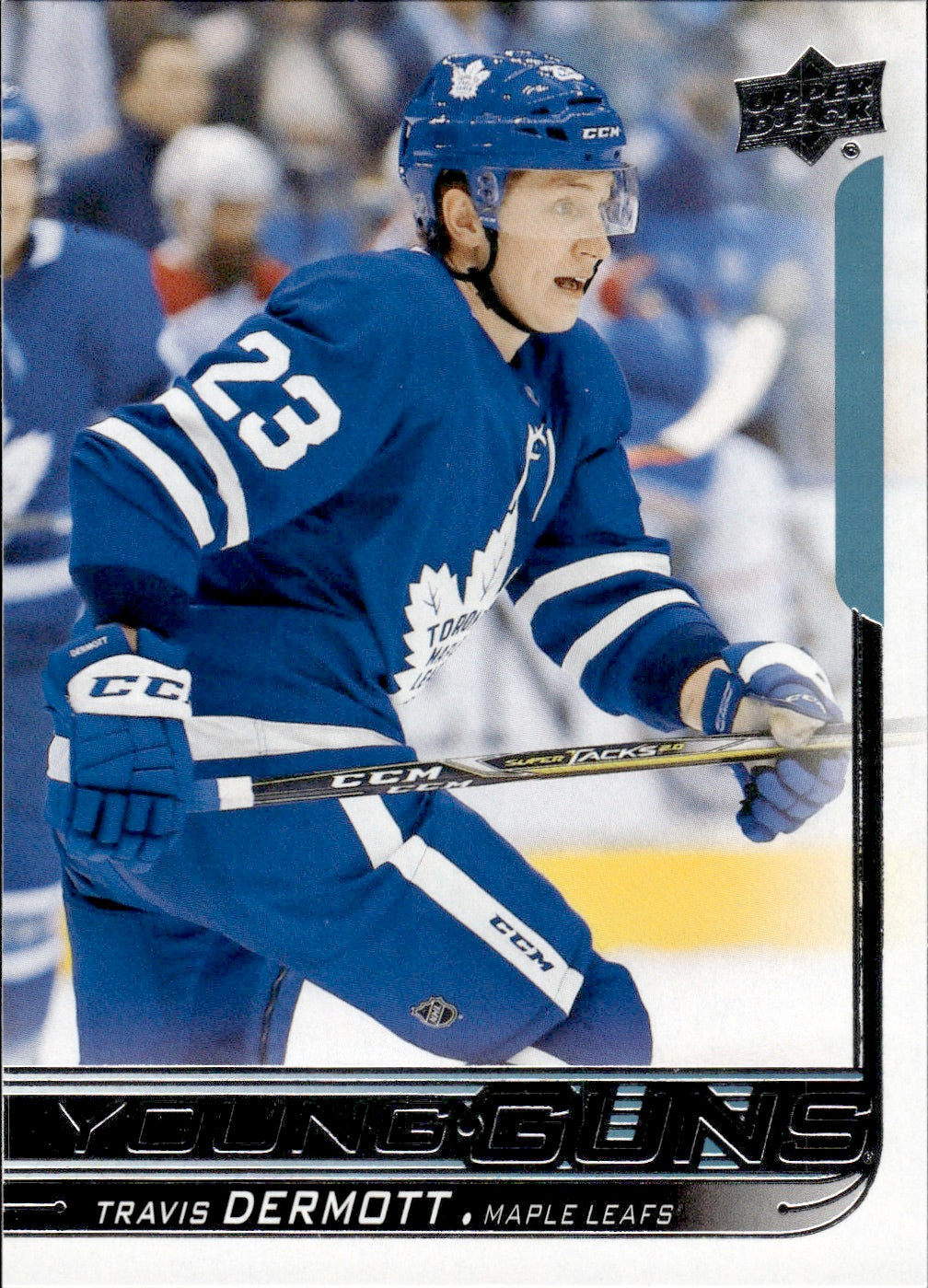 2018-19 Upper Deck Series 1 Hockey - Base - Young Guns #228 Travis Dermott - Toronto Maple Leafs