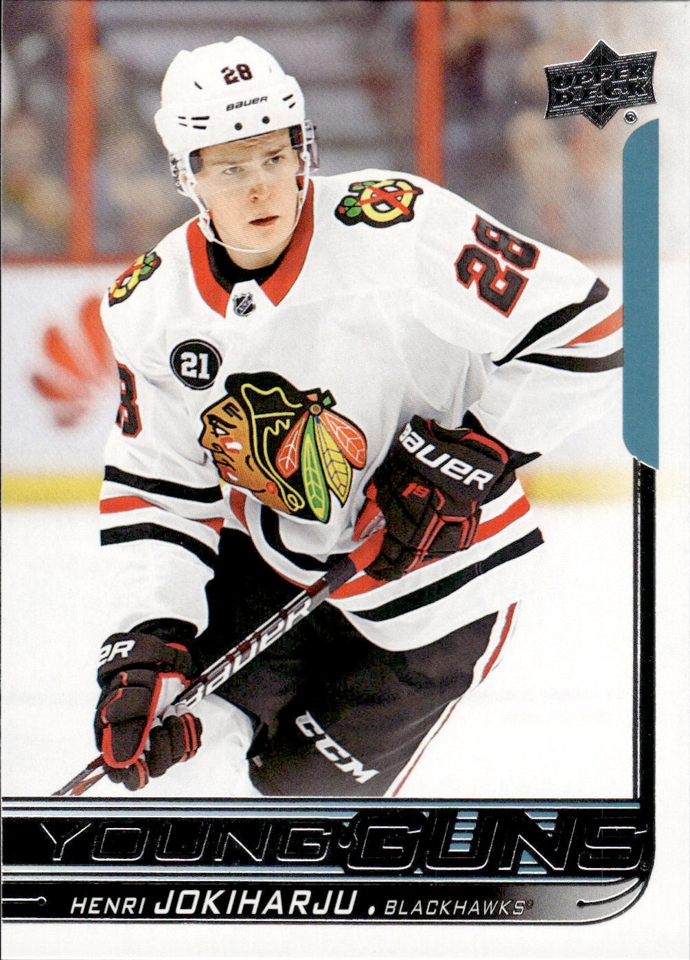 2018-19 Upper Deck Series 1 Hockey - Base - Young Guns #230 Henri Jokiharju - Chicago Blackhawks