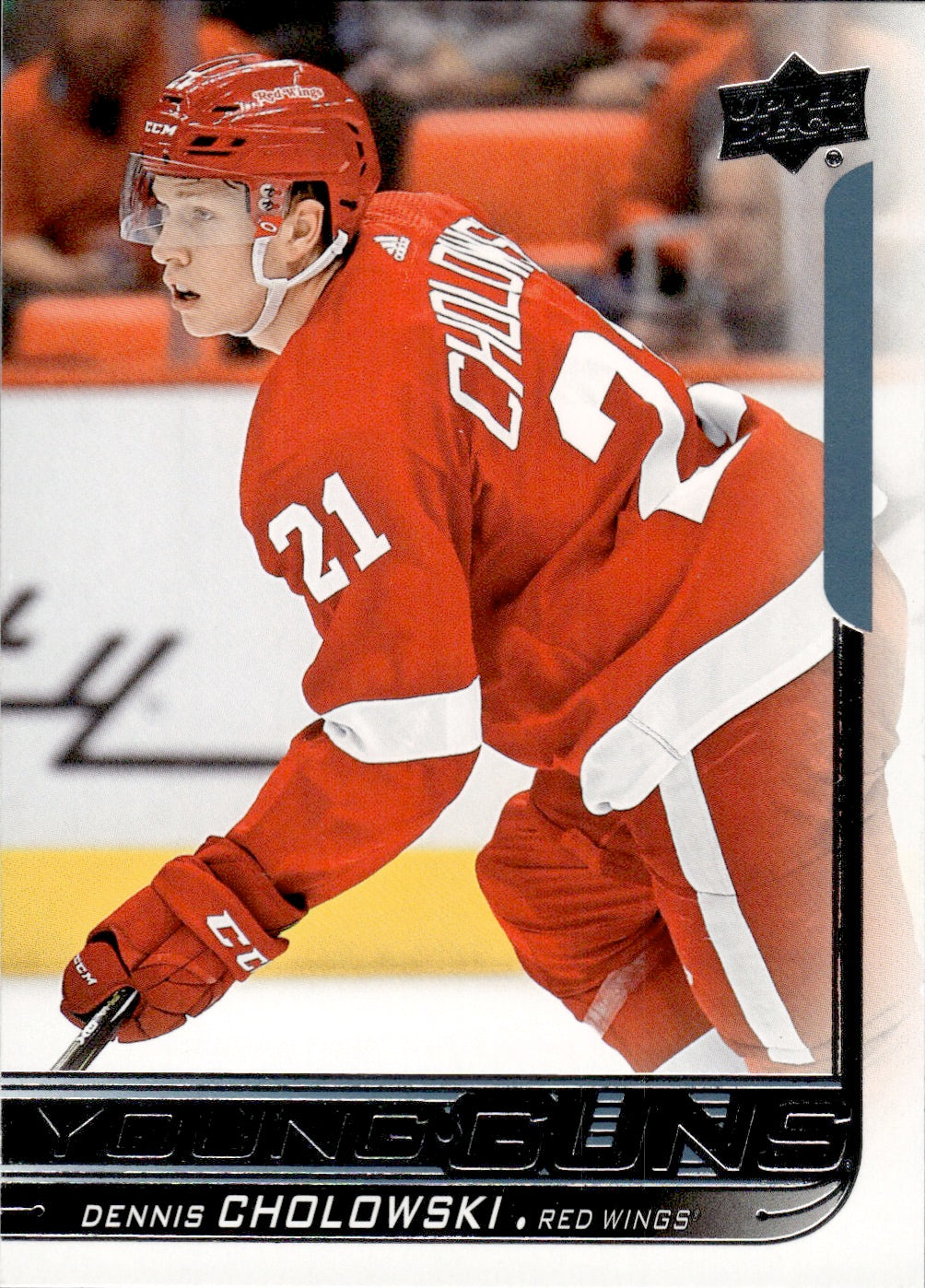 2018-19 Upper Deck Series 1 Hockey - Base - Young Guns #231 Dennis Cholowski - Detroit Red Wings