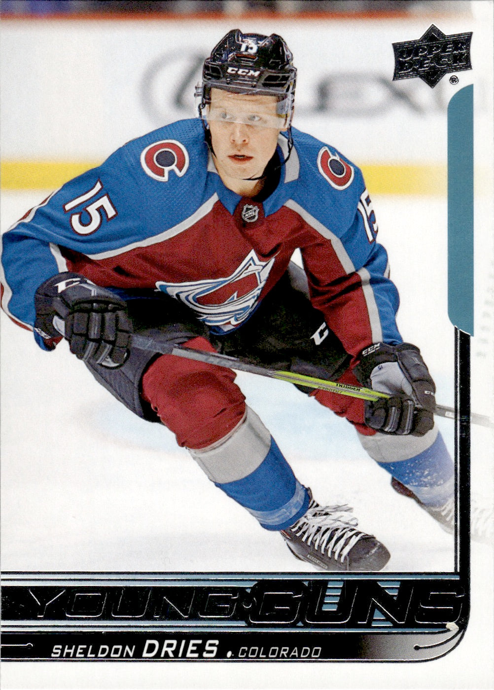 2018-19 Upper Deck Series 1 Hockey - Base - Young Guns #240 Sheldon Dries - Colorado Avalanche