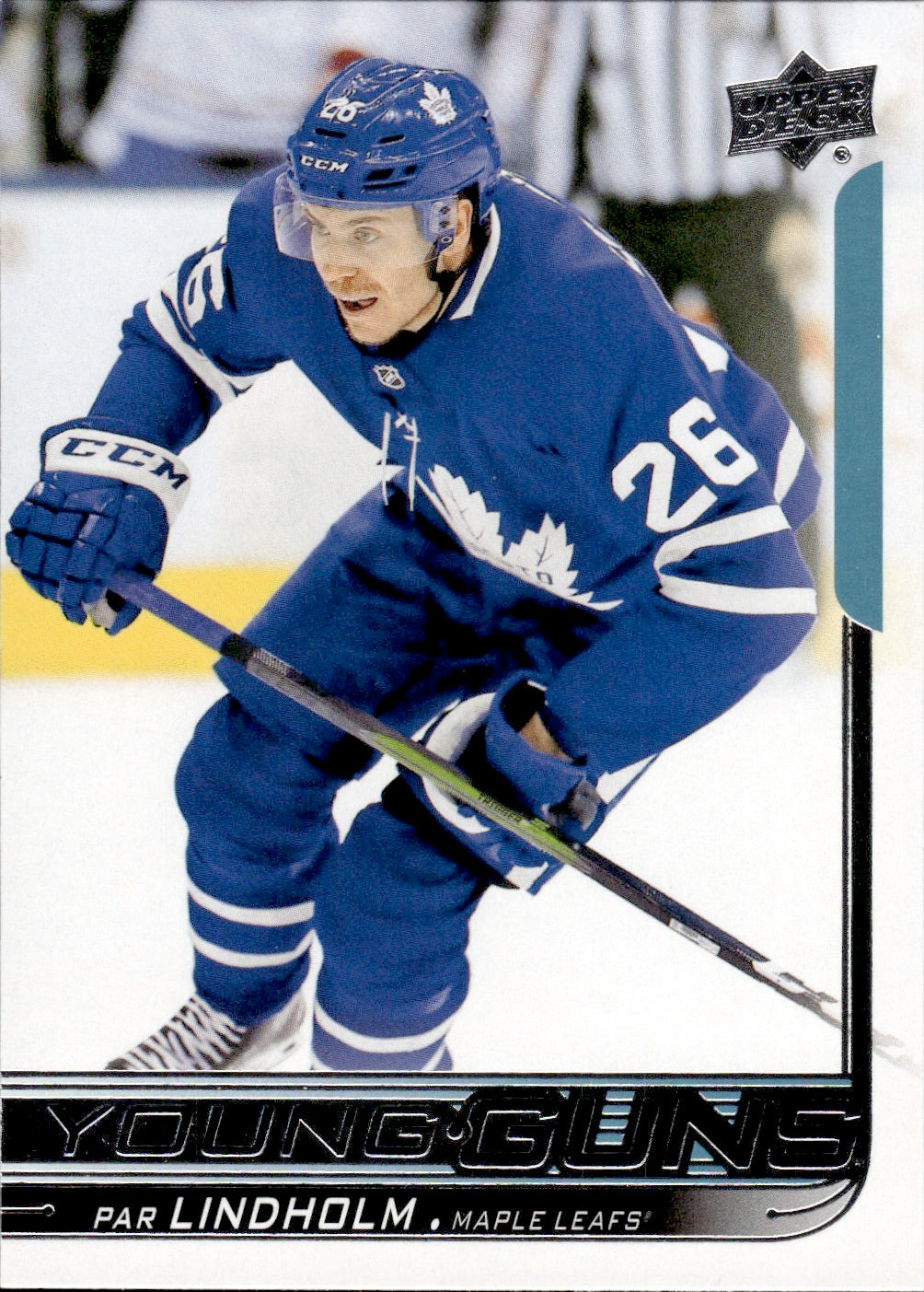 2018-19 Upper Deck Series 1 Hockey - Base - Young Guns #243 Par Lindholm - Toronto Maple Leafs