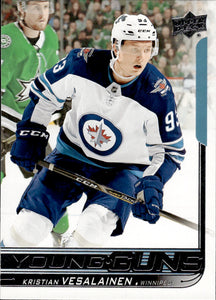 2018-19 Upper Deck Series 1 Hockey - Base - Young Guns #244 Kristian Vesalainen - Winnipeg Jets