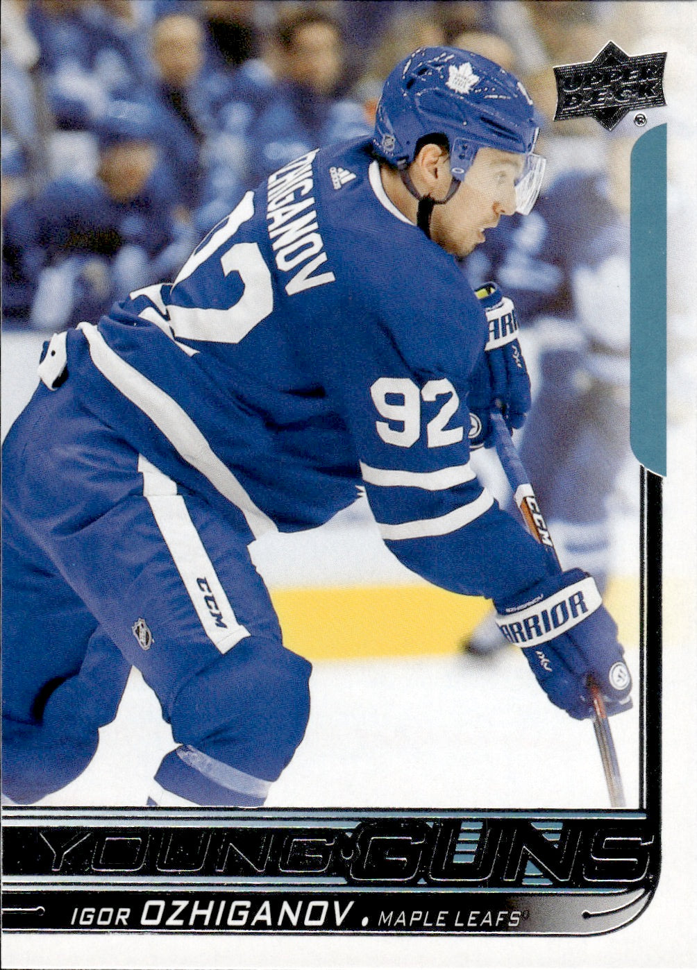 2018-19 Upper Deck Series 1 Hockey - Base - Young Guns #247 Igor Ozhiganov - Toronto Maple Leafs