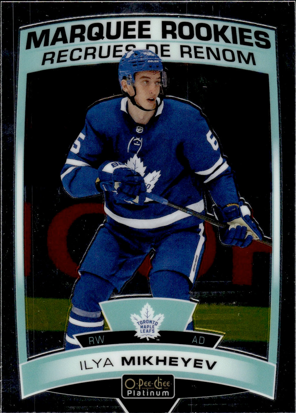 2020-21 Upper Deck O-Pee-Chee Platinum Hockey - Base - Marquee Rookies #171 Ilya Mikheyev - Toronto Maple Leafs