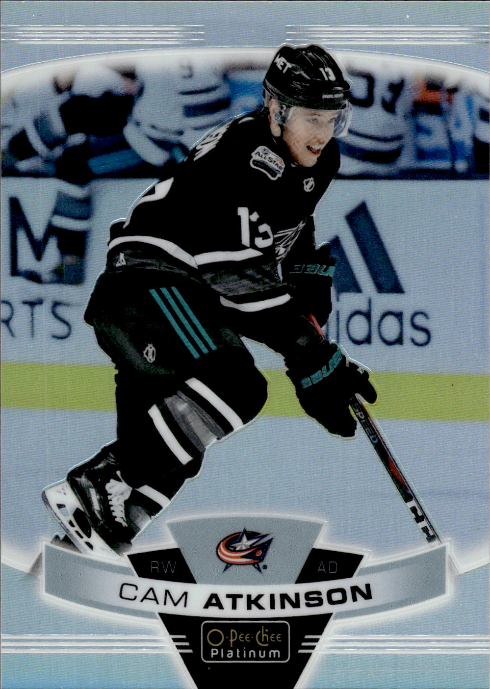2019-20  Upper Deck O-Pee-Chee Platinum Hockey - Base - Rainbow #140 Cam Atkinson - Columbus Blue Jackets
