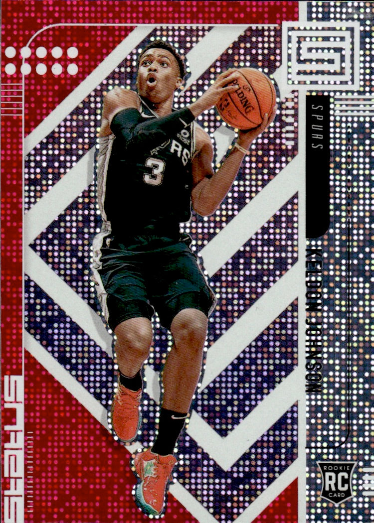 2019-20 Panini Status Basketball Tmall Base Red #131 Keldon Johnson - San Antonio Spurs