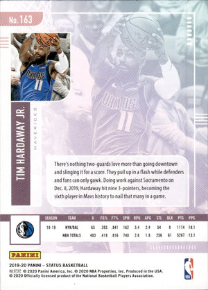 2019-20 Panini Status Basketball Tmall - Base #163 Tim Hardaway Jr. - Dallas Mavericks