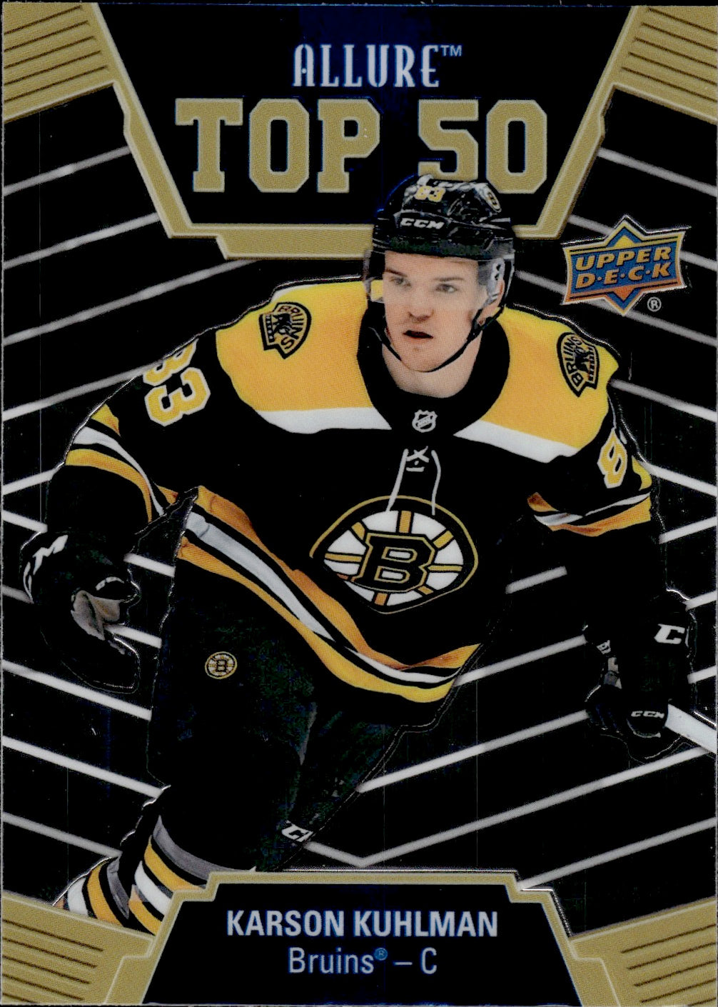 2019-20 Upper Deck Allure Hockey Top 50 #T50-35 Karson Kuhlman - Boston Bruins