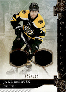 2019-20 Upper Deck Artifacts Hockey Duel Patch Gold /165 #86 Jake DeBrusk - Boston Bruins