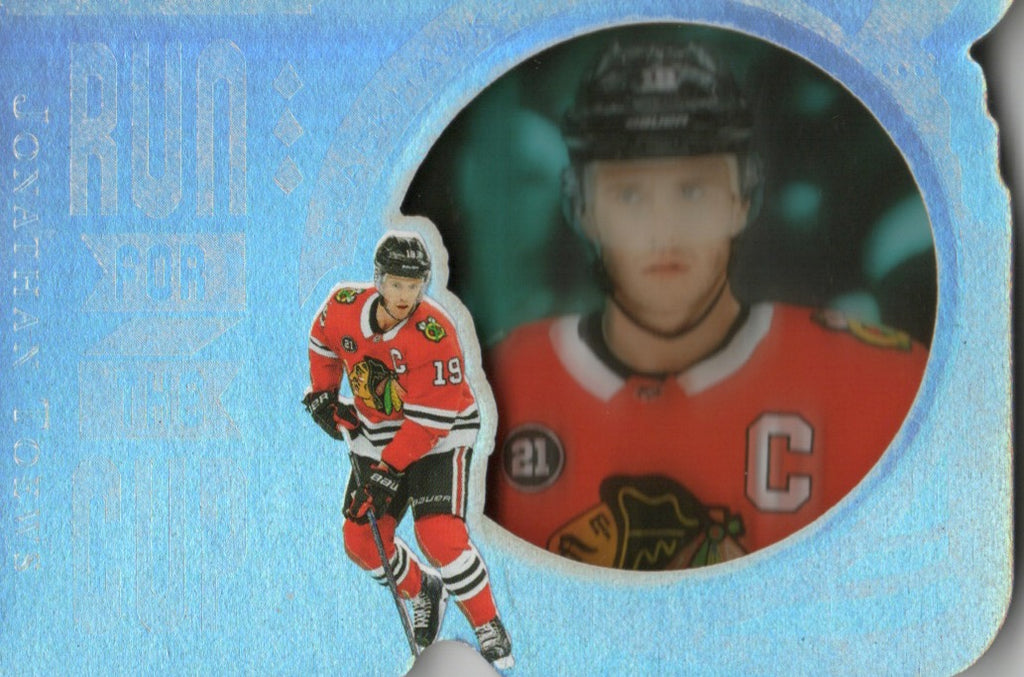 2019-20 Upper Deck Black Diamond Hockey - Run For The Cup /99 #RUN-JT Jonathn Toews - Chicago Blackhawks