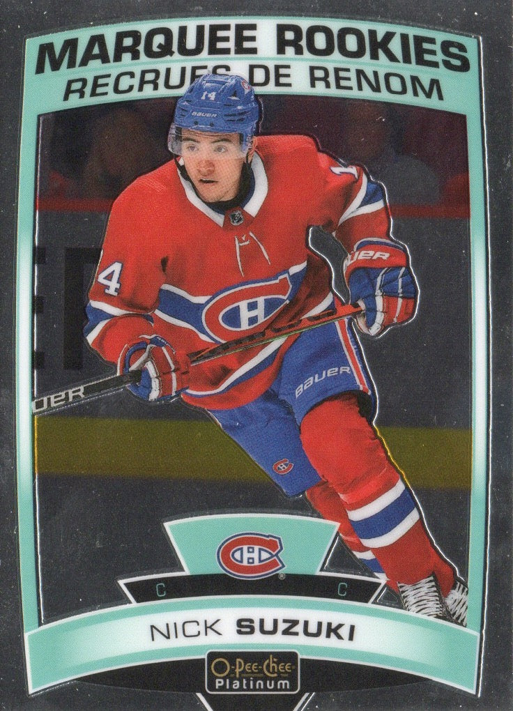 2019-20 Upper Deck O-Pee-Chee Platinum Hockey - Base - Marquee Rookies #164 Nick Suzuki - Montreal Canadiens