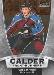 2019-20 Upper Deck O-Pee-Chee Platinum Hockey - Calder Front Runners  #CF-2 Cale Makar - Colorado Avalanche