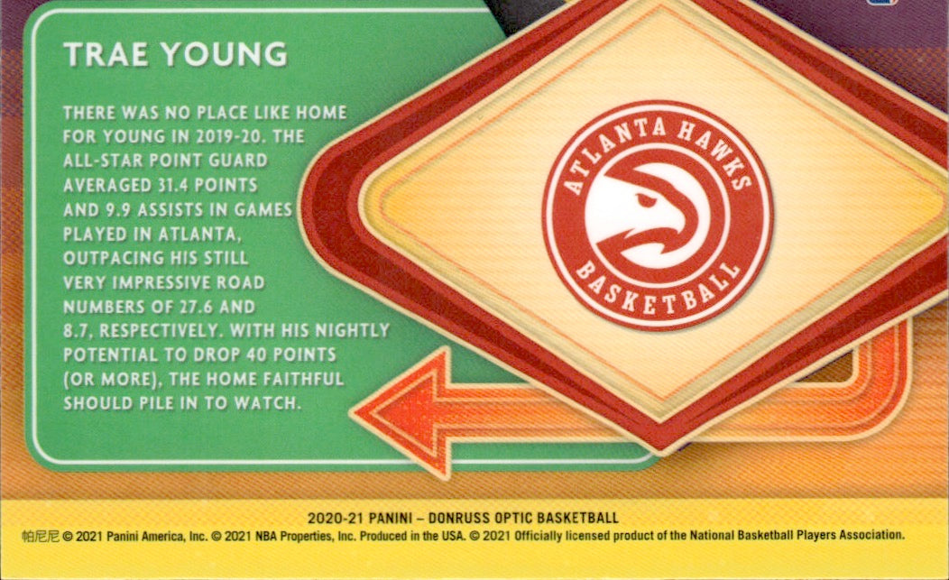 2020-21 Panini Donruss Optic Basketball - Express Lane #11 Trae Young - Atlandta Hawks