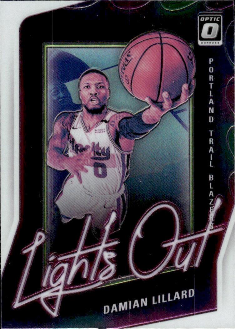 2020-21 Panini Donruss Optic Basketball - Lights Out #3 Damian Lillard - Portland Trail Blazers