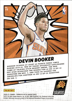 2020-21 Panini Donruss Optic Basketball - My House #15 Devin Booker - Phoenix Suns