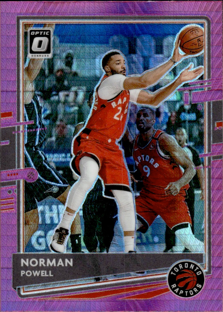 2020-21 Panini Donruss Optic Basketball - Base - Prizm - Hyper Pink #50 Norman Powell - Toronto Raptors