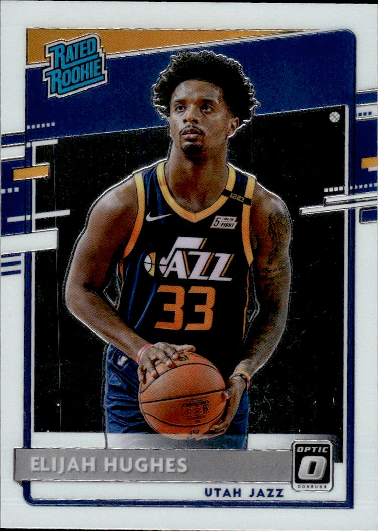 2020-21 Panini Donruss Optic Basketball - Base - Rated Rookie #192 Elijah Hughes - Utah Jazz