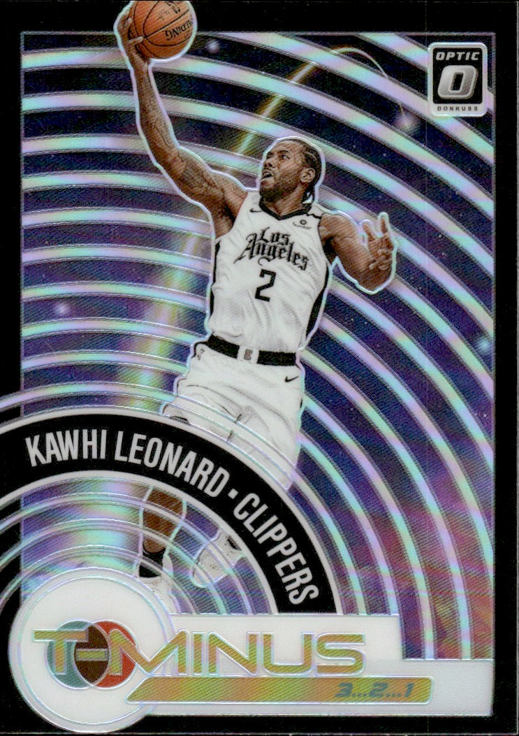 2020-21 Panini Donruss Optic Basketball - T-Minus 3,2,1 - Prizm - Holo #3 Kawhi Leonard - Los Angeles Clippers