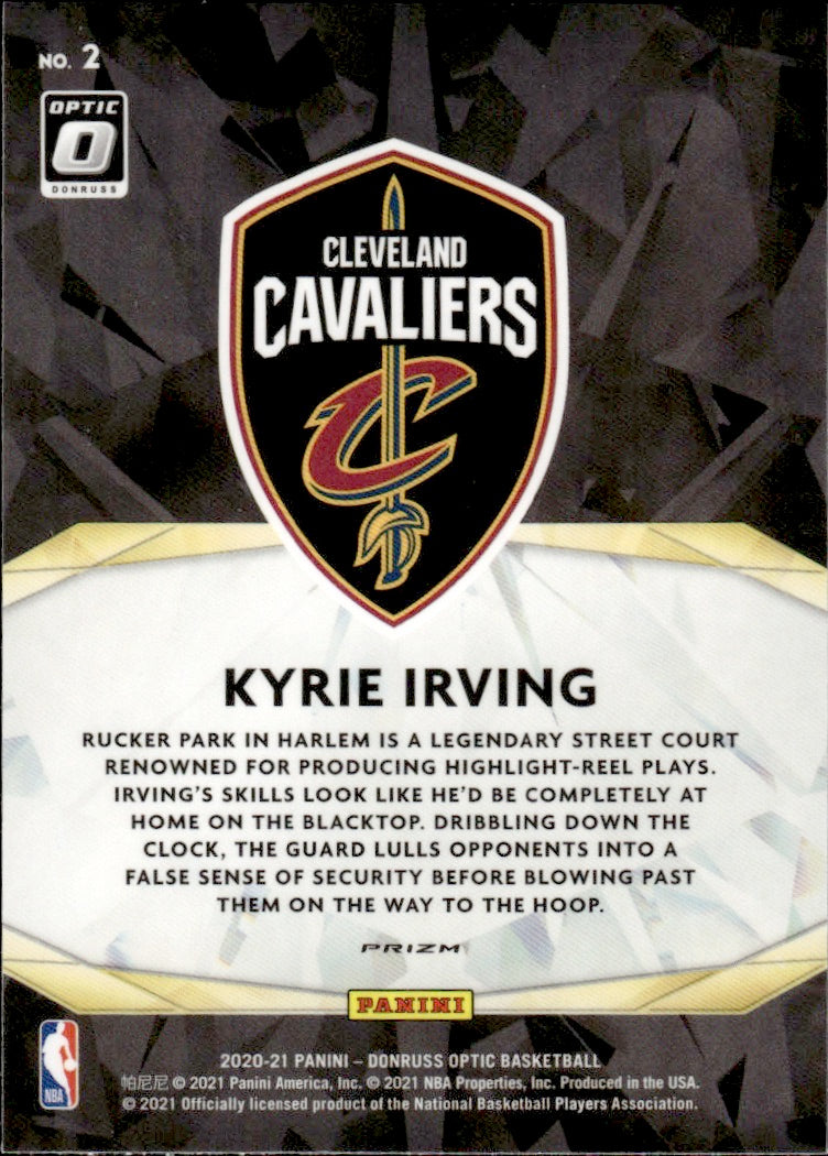 2020-21 Panini Donruss Optic Basketball - Winner Stays - Prizm - Purple #2 Kyrie Irving - Cleveland Cavaliers