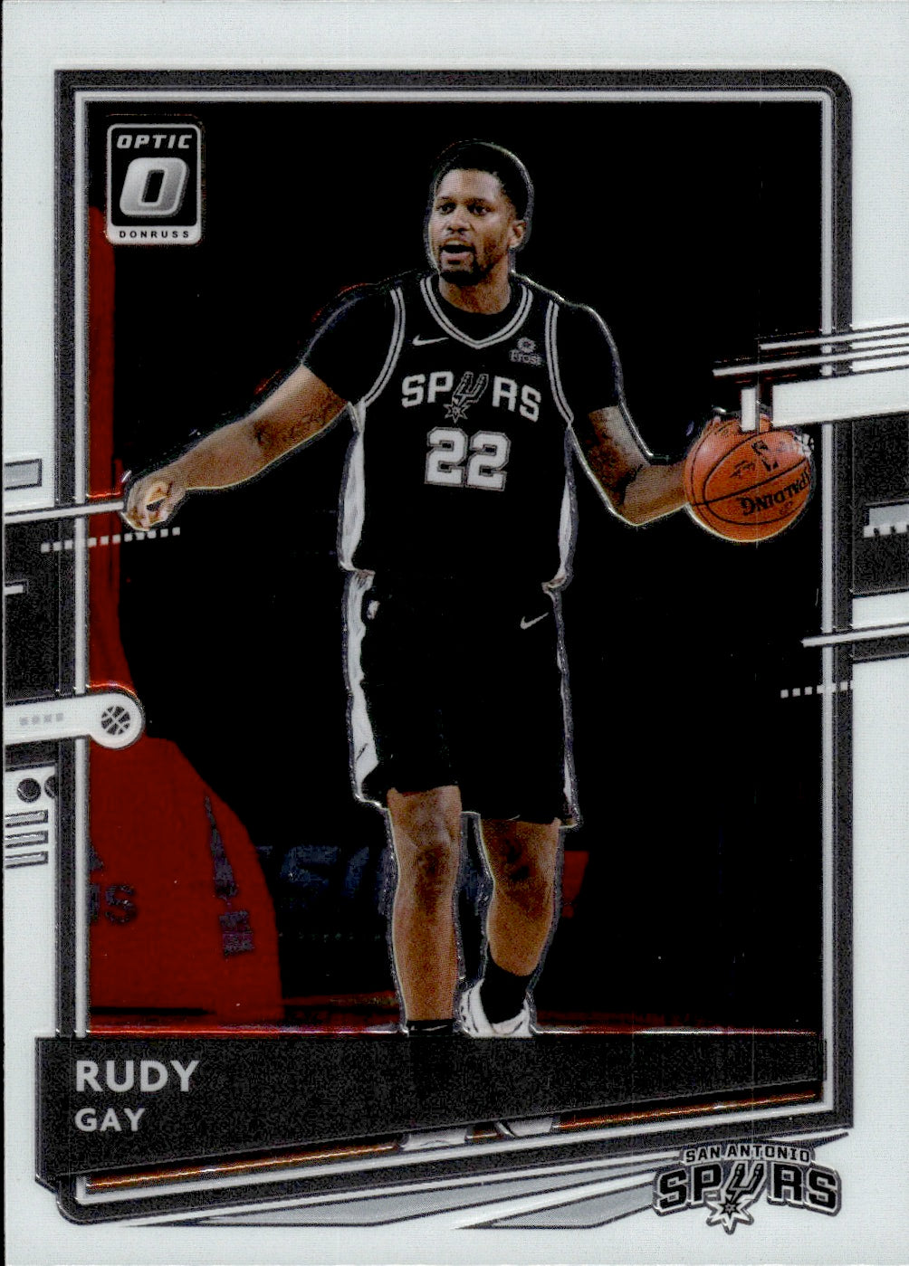 2020-21 Panini Donruss Optic Basketball - Base #112 Rudy Gay - San Antonio Spurs