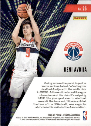 2020-21 Panini Prizm Basketball Instant Impact #25 Deni Avdija - Washington Wizards