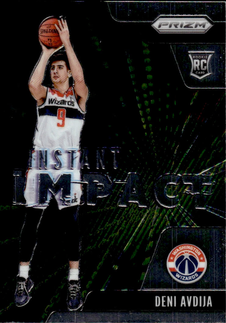 2020-21 Panini Prizm Basketball Instant Impact #25 Deni Avdija - Washington Wizards