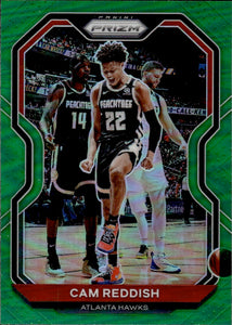 2020-21 Panini Prizm Basketball Prizm Green #169 Cam Reddish - Atlanta Hawks