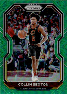 2020-21 Panini Prizm Basketball Prizm Green #225 Collin Sexton - Cleveland Cavaliers