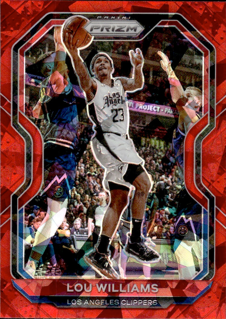 2020-21 Panini Prizm Basketball Prizm Red Ice #151 Lou Williams - Los Angeles Clippers