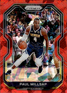 2020-21 Panini Prizm Basketball Prizm Red Ice #44 Paul Millsap - Denver Nuggets