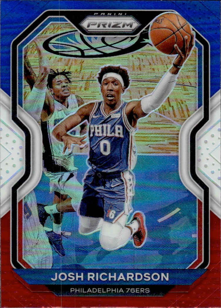 2020-21 Panini Prizm Basketball Prizm Red White & Blue #136 Josh Richardson - Philadelphia 76ers