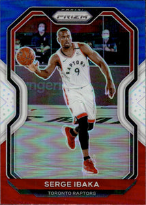 2020-21 Panini Prizm Basketball Prizm Red White & Blue #246 Serge Ibaka - Toronto Raptors