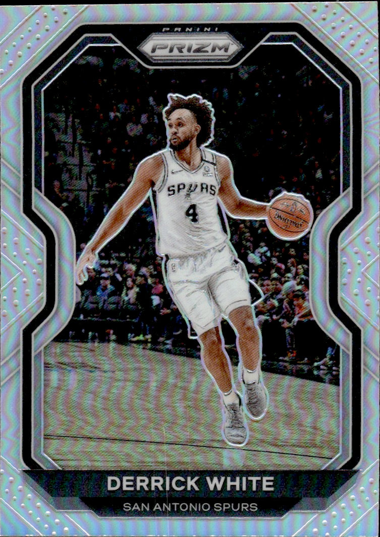 2020-21 Panini Prizm Basketball Prizm Silver #174 Derrick White - San Antonio Spurs