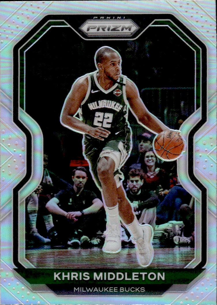 2020-21 Panini Prizm Basketball Prizm Silver #92 Khris Middleton - Milwaukee Bucks