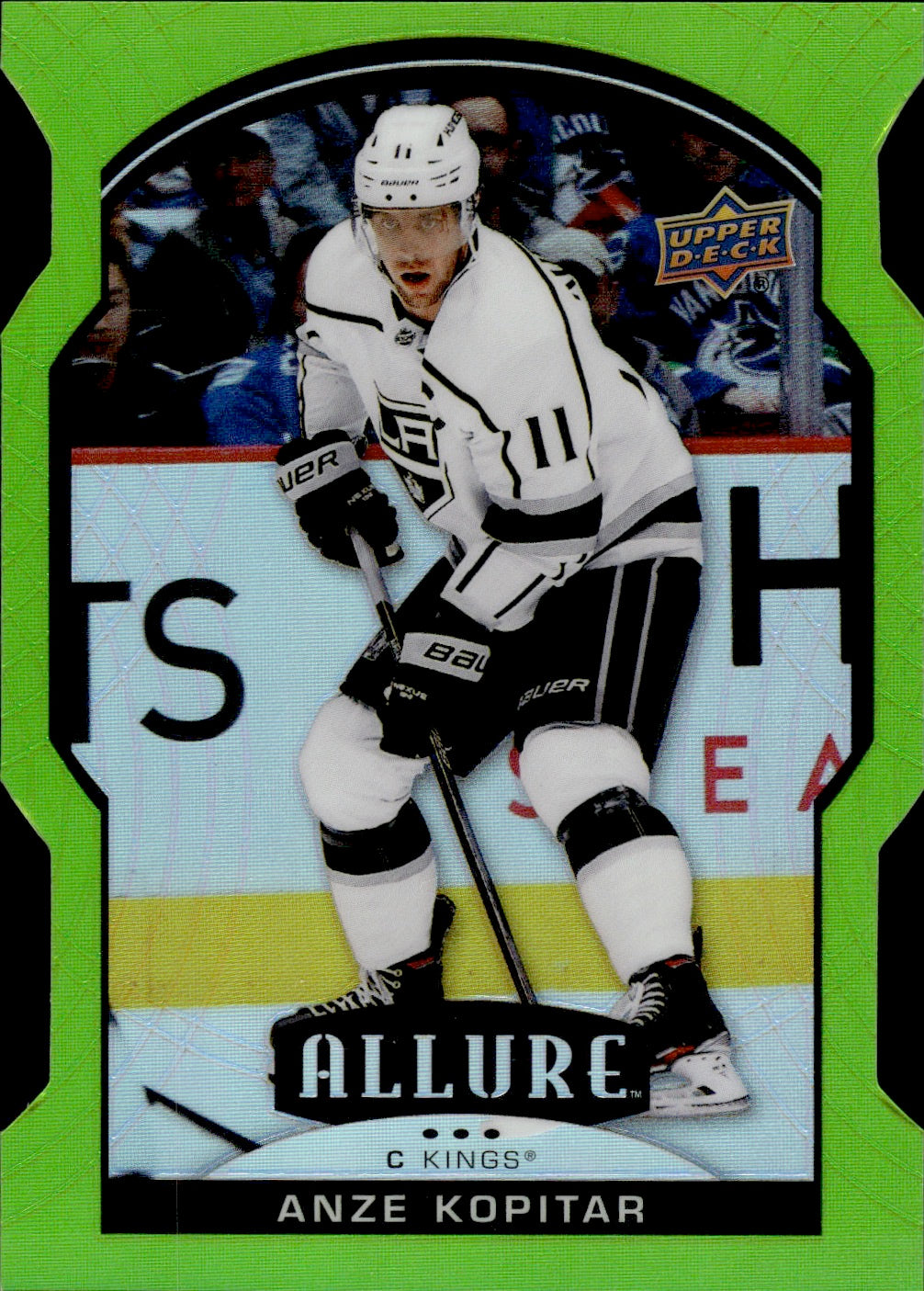 2020-21 Upper Deck Allure Hockey Green Quartz #67 Anze Kopitar Los Angeles Kings