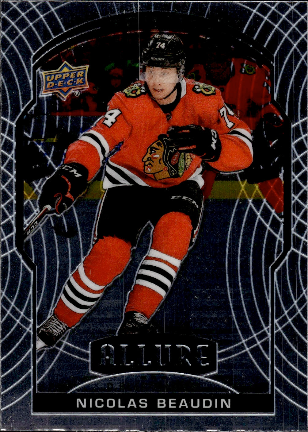 2020-21 Upper Deck Allure Hockey Rookie #79 Nicolas Beaudin - Chicago Blackhawks