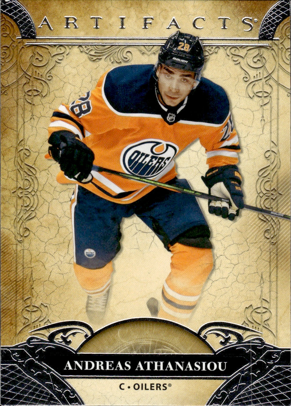 2020-21 Upper Deck Artifacts Hockey Base #68 Andreas Athanasiou - Edmonton Oilers