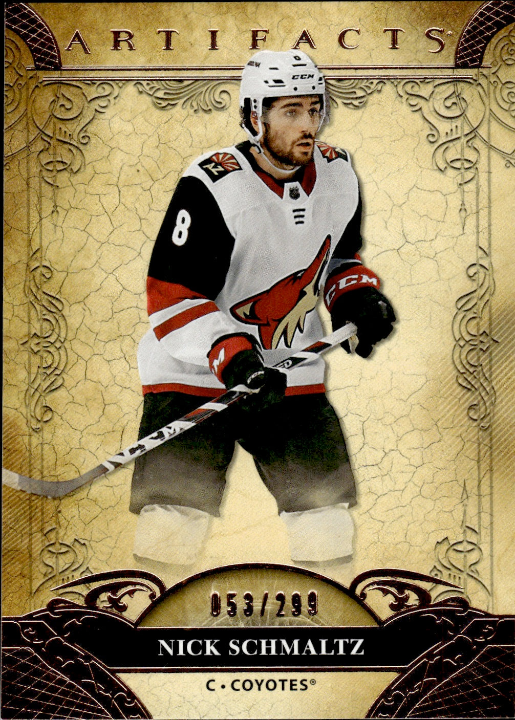 2020-21 Upper Deck Artifacts Hockey Copper Base /299 # 93 Nick Schmaltz - Arizona Coyotes