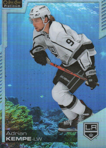 2020-21 Upper Deck O-Pee-Chee Platinum Hockey - Base - Aquamarine /499 #58 Adrian Kempe - Los Angles Kings