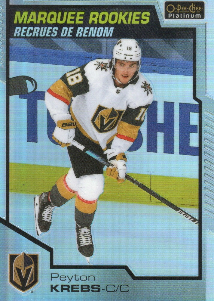 2020-21 Upper Deck O-Pee-Chee Platinum Hockey - Base - Marquee Rookies - Rainbow #163 Peyton Krebs - Vegas Golden Knights