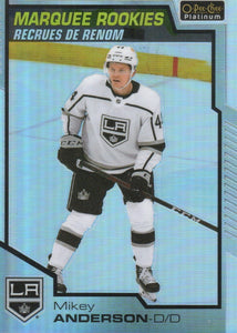 2020-21 Upper Deck O-Pee-Chee Platinum Hockey - Base - Marquee Rookies - Rainbow #179 Mikey Anderson - Los Angeles Kings