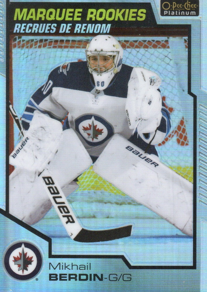 2020-21 Upper Deck O-Pee-Chee Platinum Hockey - Base - Marquee Rookies - Rainbow #188 Mikhail Berdin - Winnipeg Jets