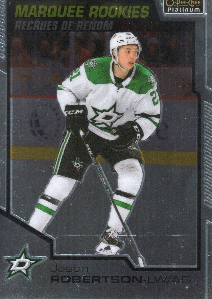 2020-21 Upper Deck O-Pee-Chee Platinum Hockey - Base - Marquee Rookies #159 Jason Robertson - Dallas Stars